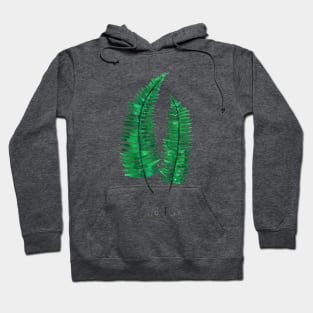 sword fern watercolor Hoodie